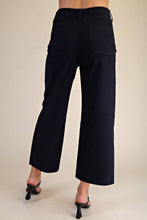 Load image into Gallery viewer, Colette Cropped Wide-Leg Scallop Pocket Detail Pants