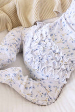 Load image into Gallery viewer, Blake's Blooms Bamboo Waffle Ruffle Zipper Footie