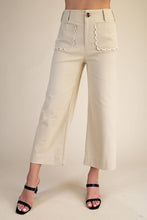 Load image into Gallery viewer, Colette Cropped Wide-Leg Scallop Pocket Detail Pants
