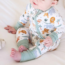 Load image into Gallery viewer, Safari Snuggles Convertible Zip Romper