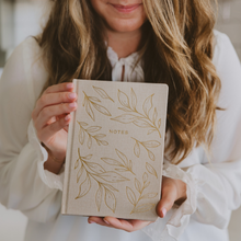 Load image into Gallery viewer, Gold Leaves Notes Journal - Stationery &amp; Gifts