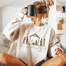 Load image into Gallery viewer, Greatest Gift Of All Jesus Sweatshirt