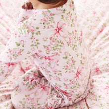 Load image into Gallery viewer, Bows in Bloom Ruffle Zipper Footie
