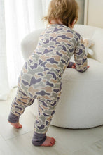 Load image into Gallery viewer, Convertible Bamboo Zip Romper | Camo Cutie