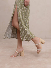 Load image into Gallery viewer, Margaret Rattan Heel Beige