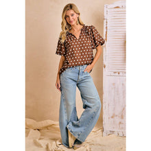 Load image into Gallery viewer, Lexi Polka Dot Blouse