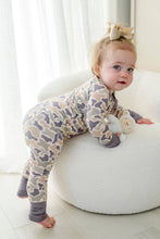 Load image into Gallery viewer, Convertible Bamboo Zip Romper | Camo Cutie