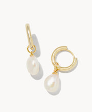Load image into Gallery viewer, Willa Pearl Huggie Earring