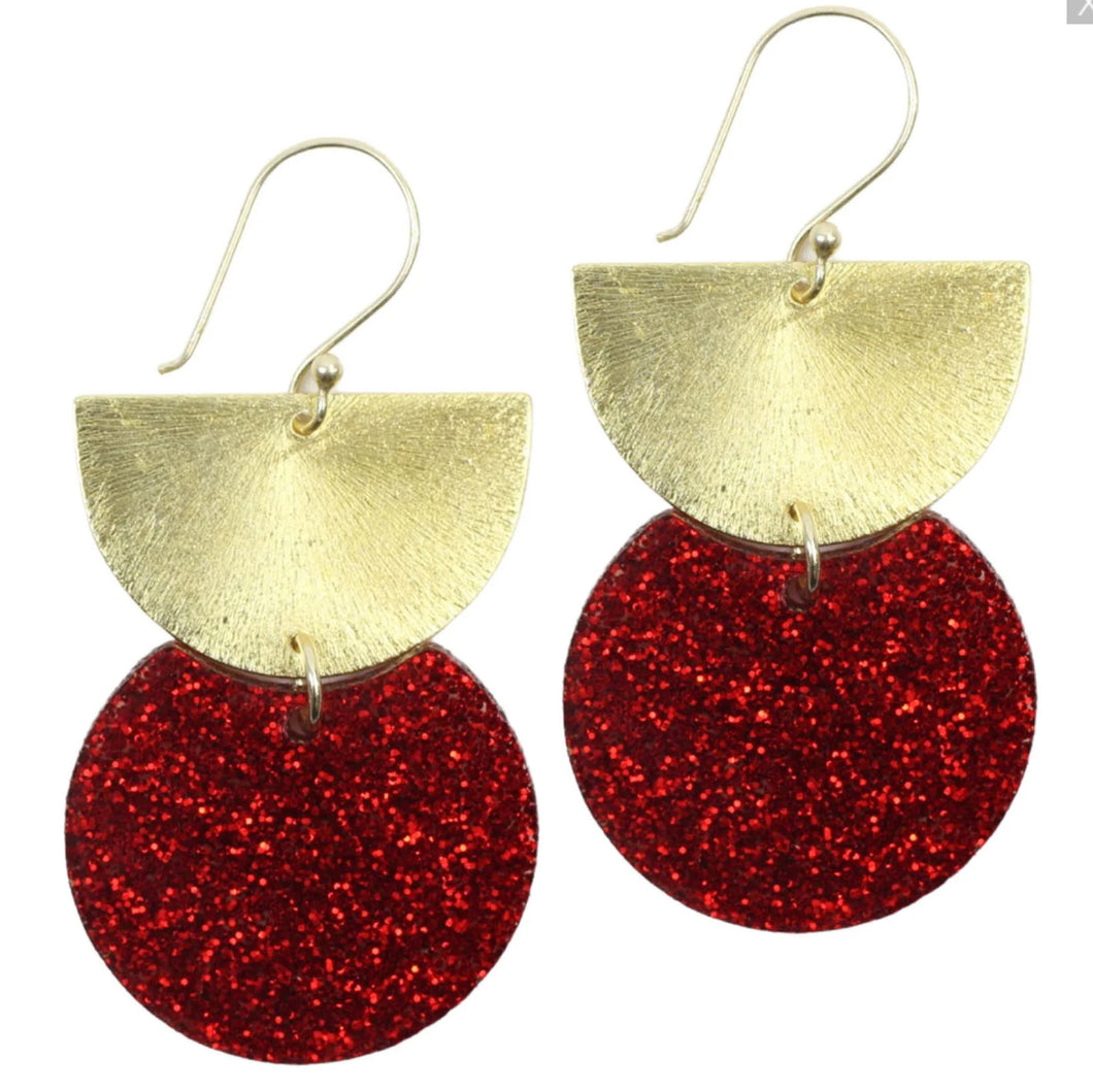 Red Holiday Earring