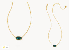 Load image into Gallery viewer, Elisa Gold Pendant Necklace Faceted