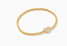 Load image into Gallery viewer, Ari Pave Crystal Heart Stretch Bracelet