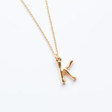 Load image into Gallery viewer, Bamboo Initial Necklace