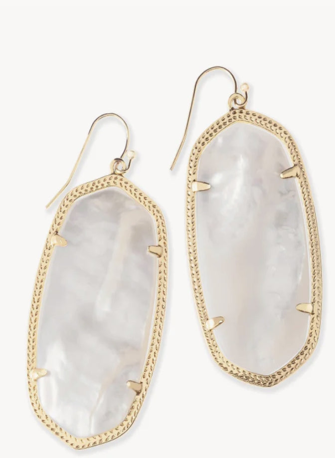 Danielle Earring Gold Ivory MOP